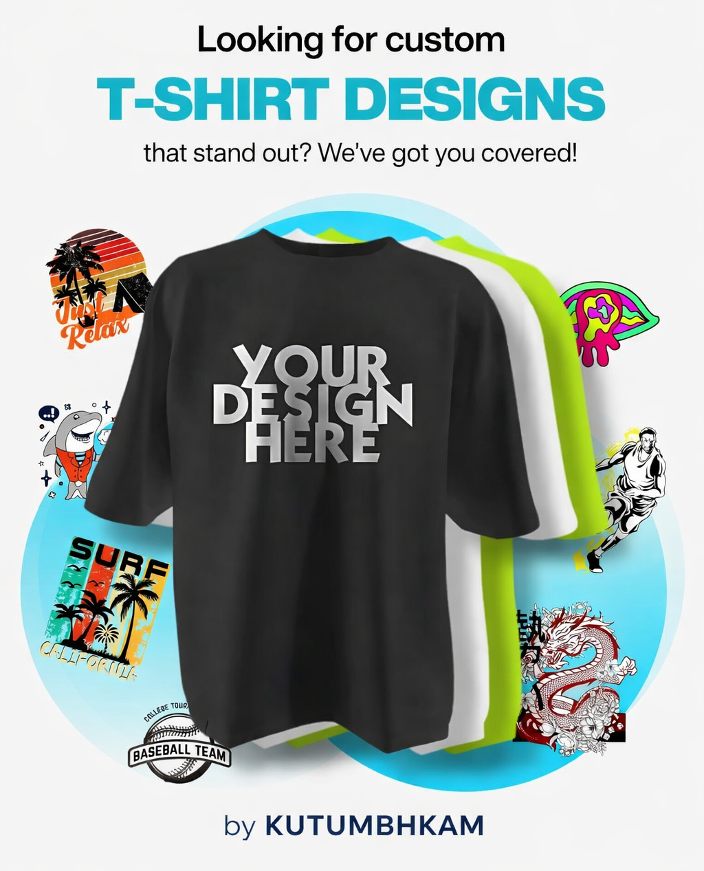 Men’s Round Neck Printed T-Shirt