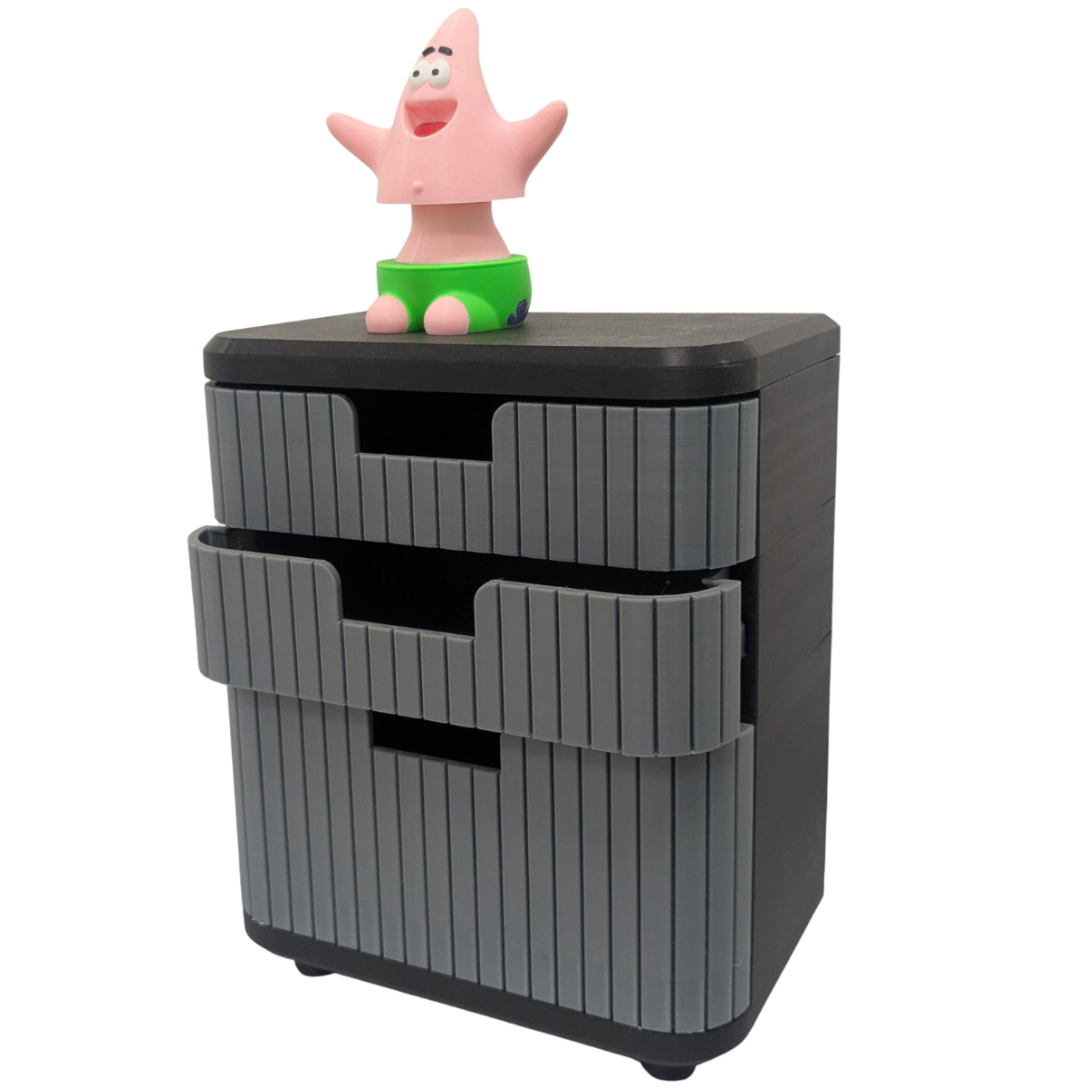 Modern 3-Drawer Plastic Storage Organizer - Image 2