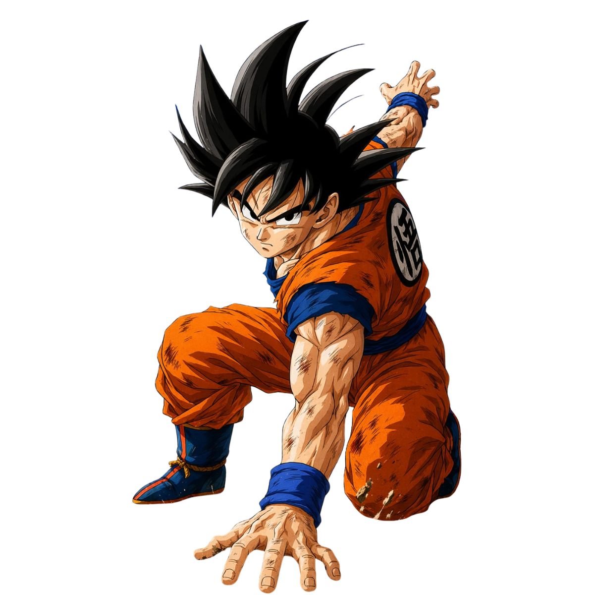 Anime Warrior Graphic T-Shirt – Black (Saiyan Power Edition) - Image 2