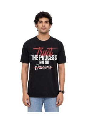 “Black ‘Trust the Process’ Graphic T-Shirt.”